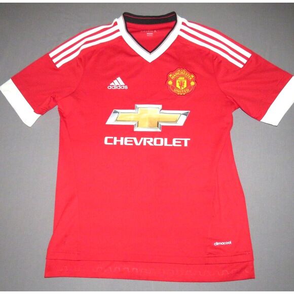 Adidas‎ ClimaCool Manchester United Sewn Authentic Soccer Jersey Youth XL - Picture 1 of 5